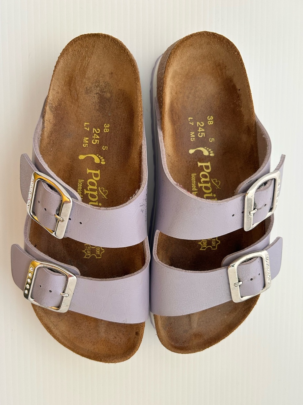 Papillio/Birkenstock Lilac Arizona Flex Platform Sandals EURO 38N